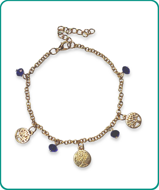 BESHEEK | Tree of Life with Crystal Royal Blue