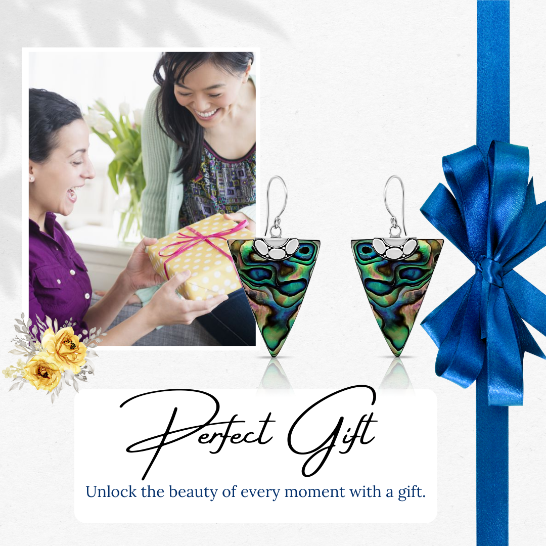 Sterling Silver and Abalone Arrow Dangle Earrings