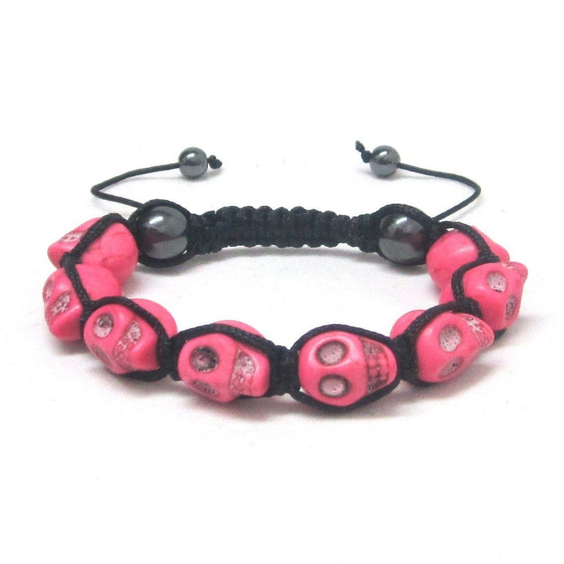 BESHEEK Sea turtule PINK turquoise howlite stone Artisan Weaved Macrame Shamballa Bracelet | Handmade Hypoallergenic Boho Beach Gala Wedding Style Jewelry