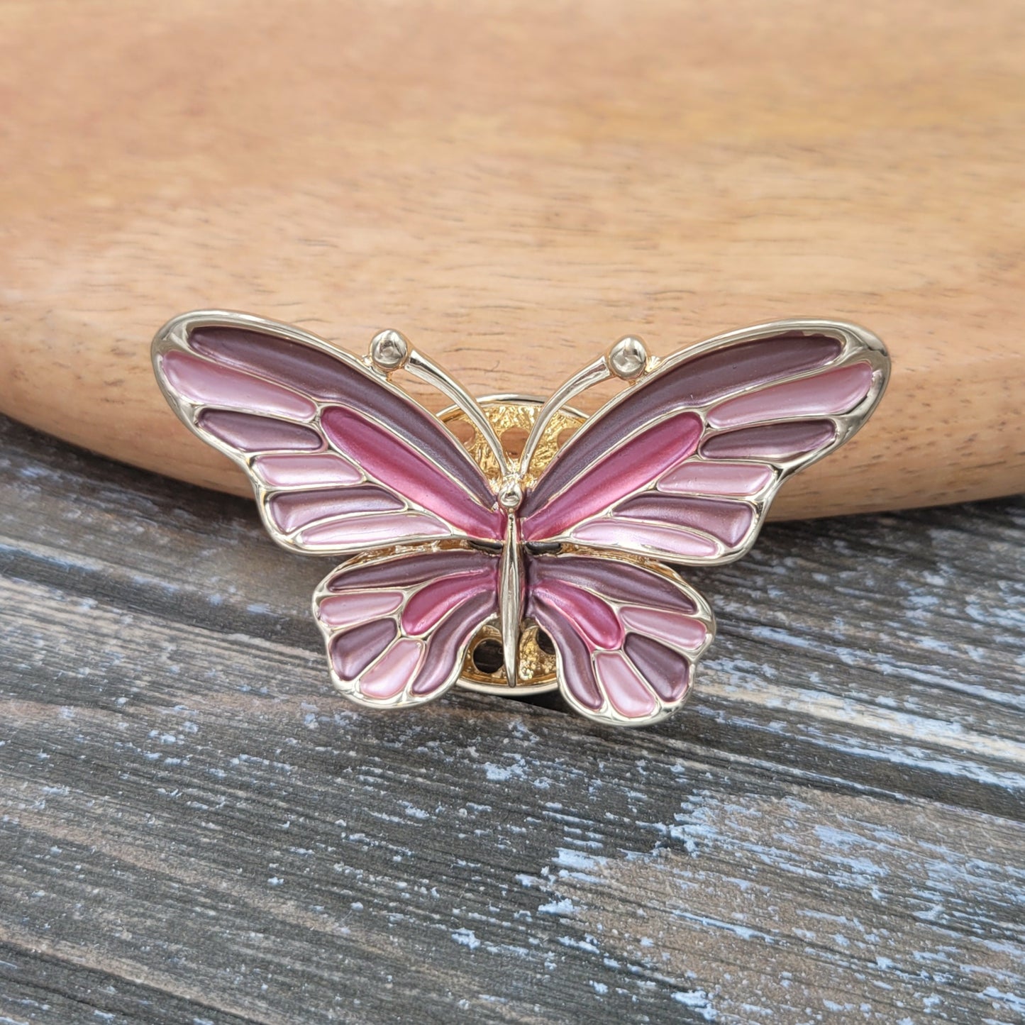 BESHEEK | Pastel Butterfly Magnetic Artisan Brooch