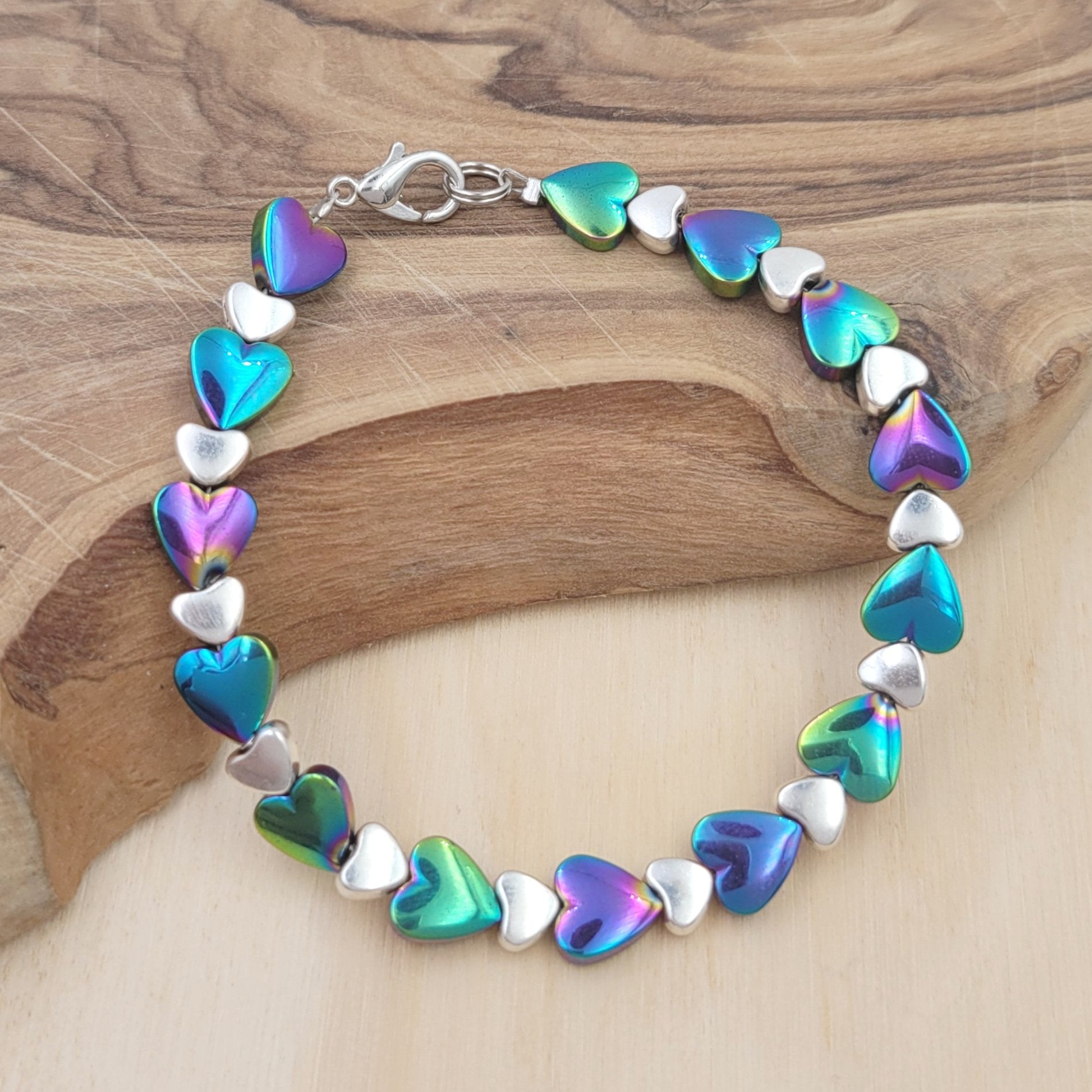 Rainbow on sale hematite bracelet