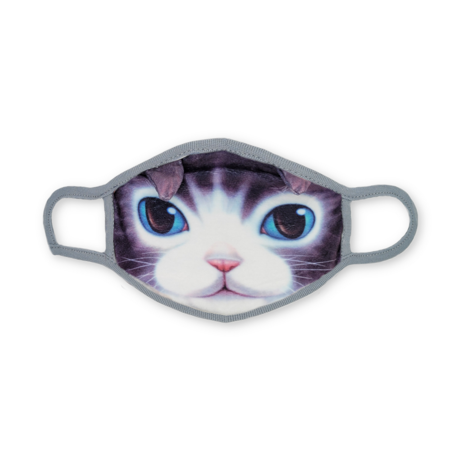 Blue Eyes Doll Face Kitten Fabric Mask