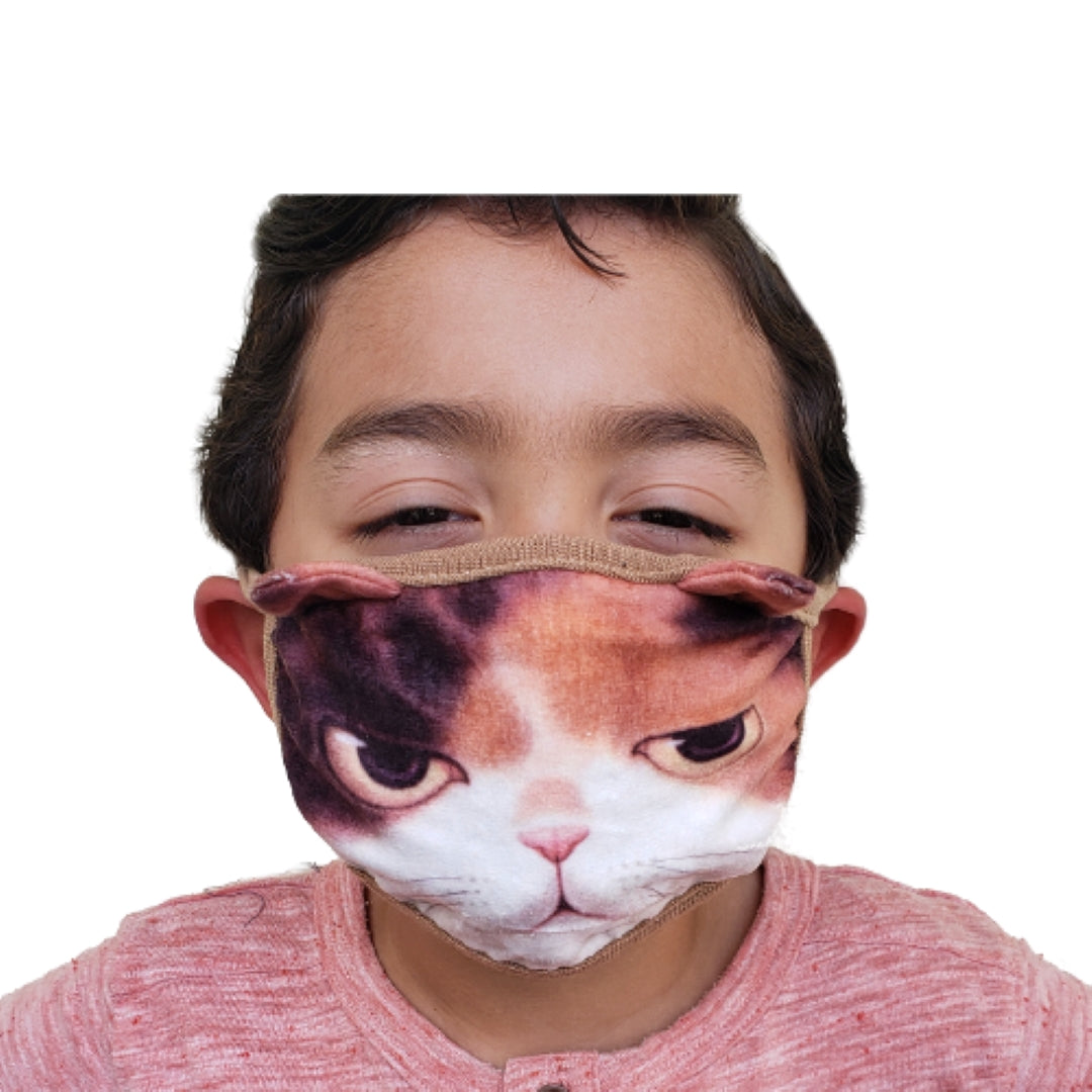 Sleepy Kitten Fabric Mask
