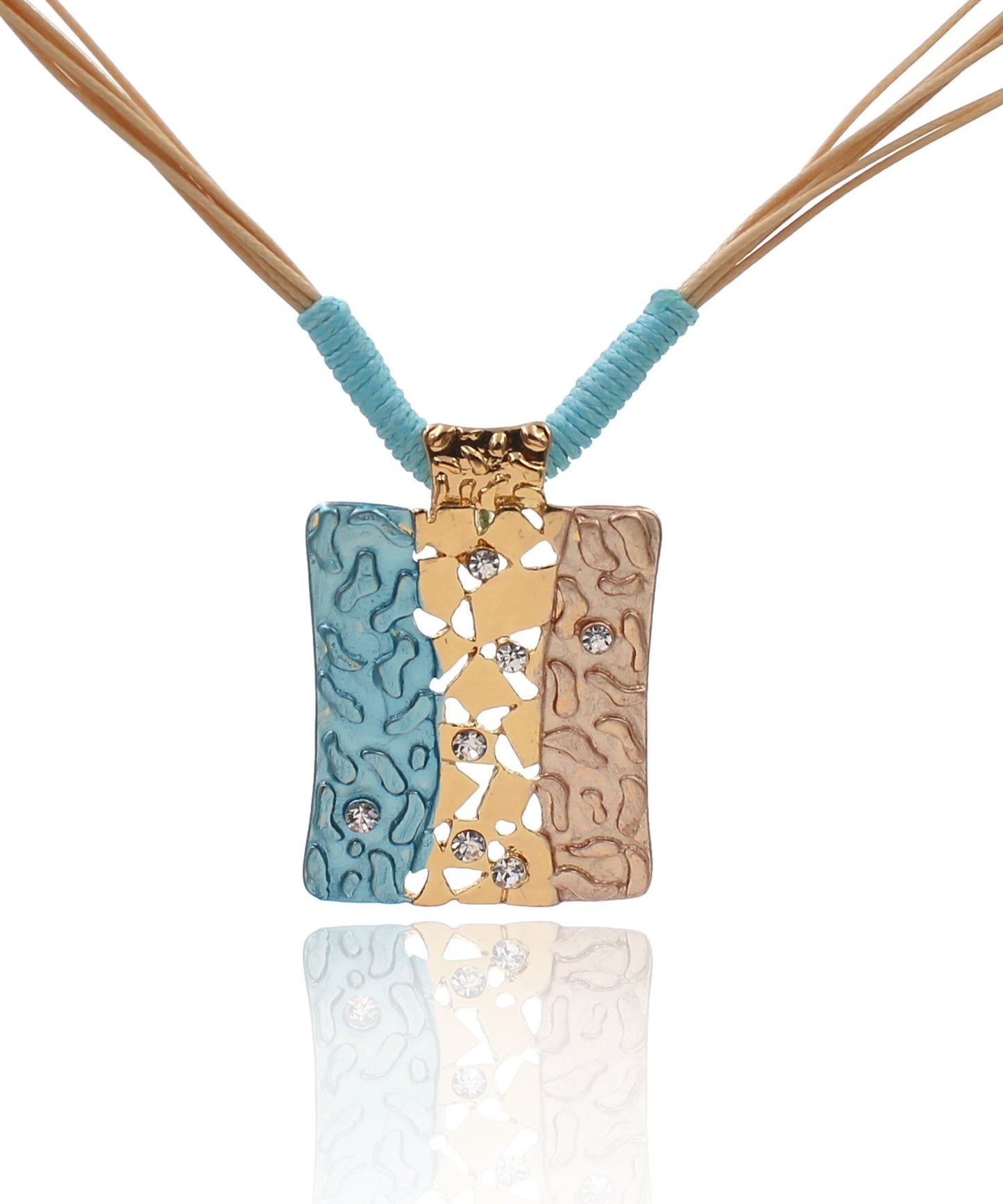 Handmade Calm and Collected Pendant and Necklace Set