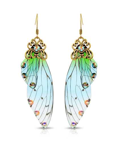 BESHEEK | Magical Forrest Resin Fairy Wings Earrings