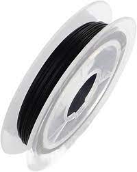 21 gauge Black Nylon Coated Stainless Steel String, 1 Roll (165 feet)