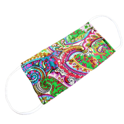 Mardi Gras Paisley Fabric Mask