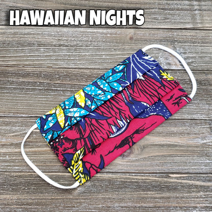 Hawaiian Nights Fabric Mask