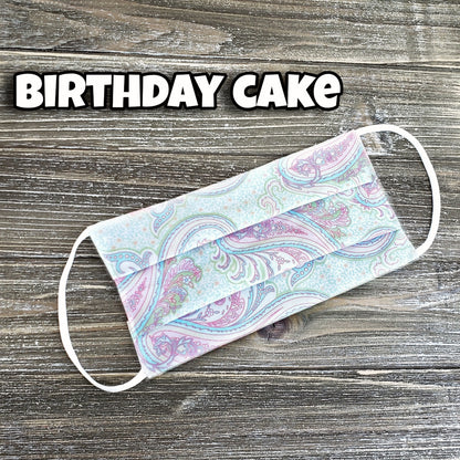 Birthday Cake Fabric Mask