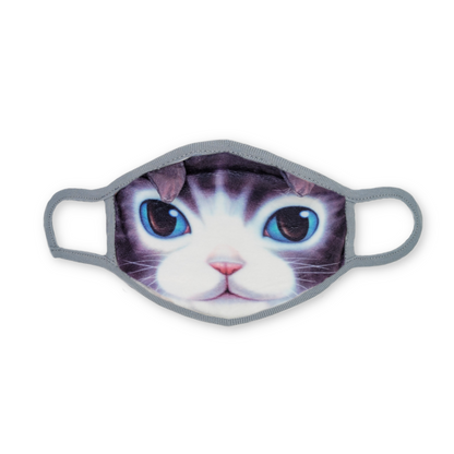 Grey, Sleepy, & Blue Hungry Kitty Fabric Mask Set of 3