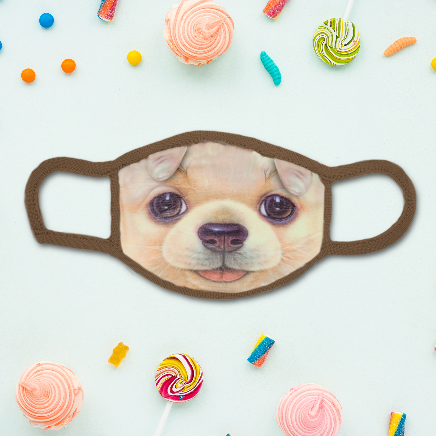 Adorable Chihuahua Puppy Fabric Mask