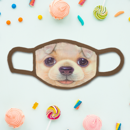 Adorable Chihuahua Puppy Fabric Mask