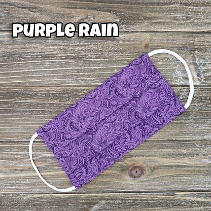 Purple Rain Fabric Mask