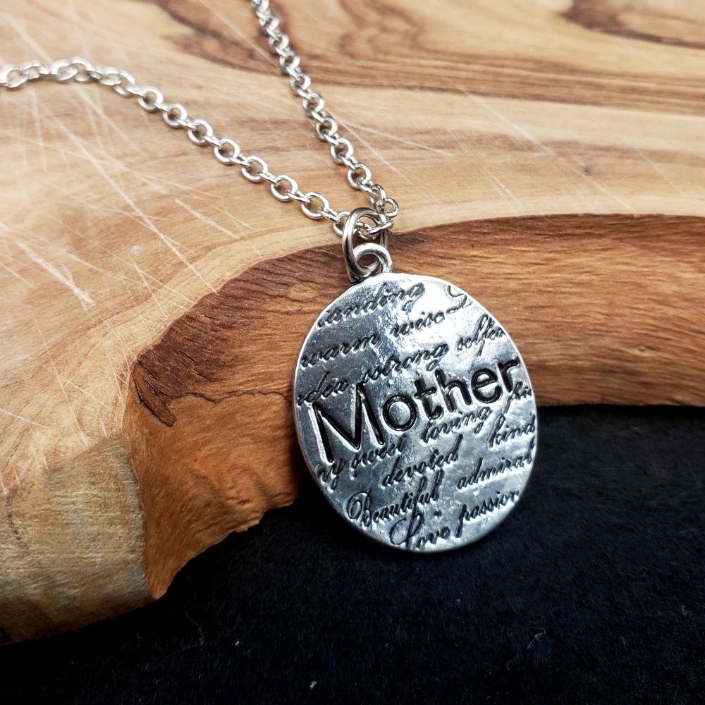 Silvertone Mother Necklace