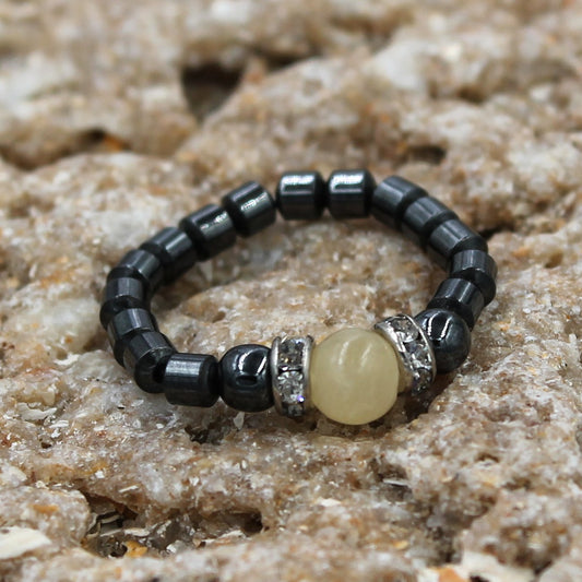 Magenetic Stretch Carnelian Stretch Toe Ring
